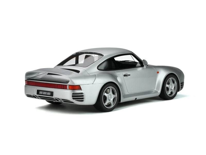 Laad de afbeelding in de Gallery-viewer, <tc>PORSCHE 959 1986 ZILVER GT SPIRIT 1:12</tc>

