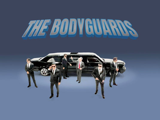 The BODYGUARDS Figure set (Car not included) AMERICAN DIORAMA 1:64