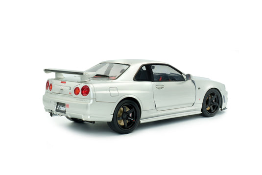 NISSAN SKYLINE (R34) GT-R Z TUNE SILVER 1999 SOLIDO 1:18