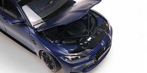 Load image into Gallery viewer, Bmw M3 2024 MAT BLUE METTALIC MINICHAMPS 1:18
