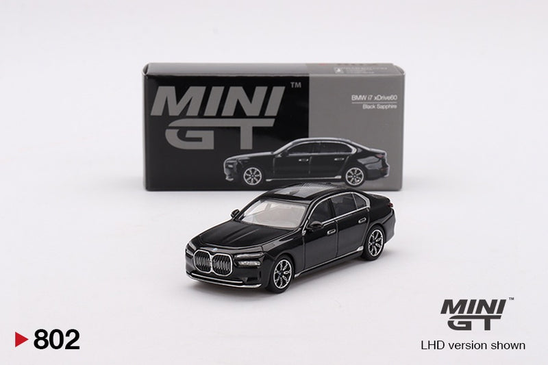 Load image into Gallery viewer, Bmw I7 EDRIVE50 BLACK SAPPHIRE BMW I7 EDRIVE50 BLACK SAPPHIRE 2024 (LHD) MINI GT 1:64
