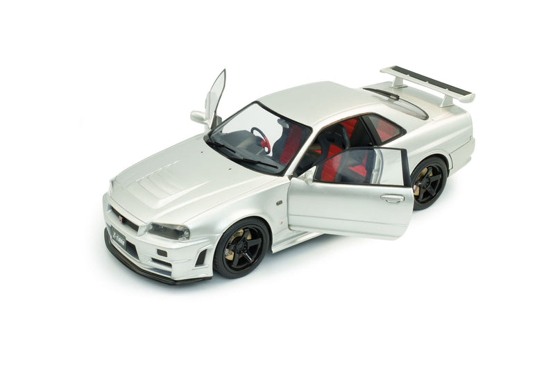 Load image into Gallery viewer, NISSAN SKYLINE (R34) GT-R Z TUNE SILVER 1999 SOLIDO 1:18
