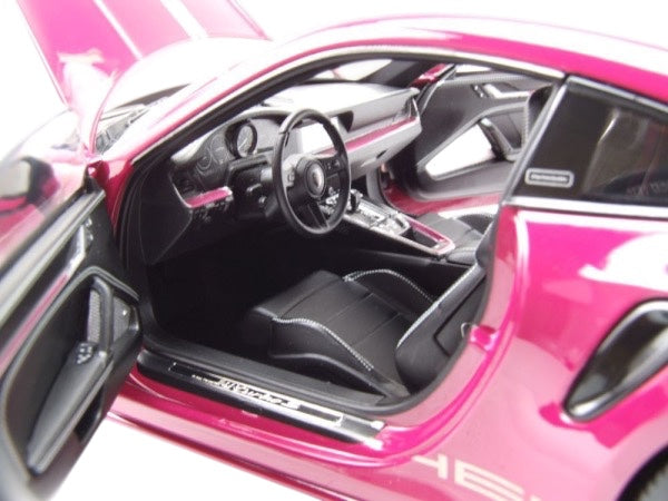 Load image into Gallery viewer, Porsche 911 (992) Turbo S coupe Sport Design 2021 Red MINICHAMPS 1:18
