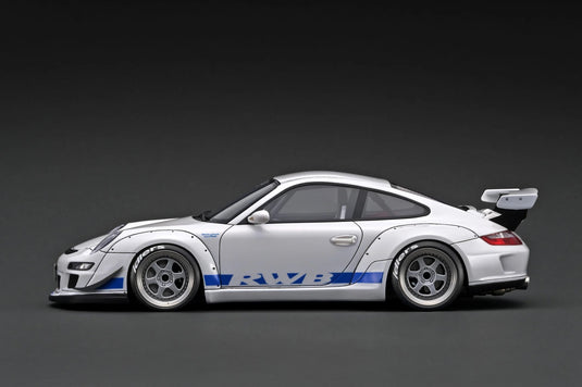 PORSCHE RWB 997 GT3 WIT/BLAUW IGNITION MODEL 1:18