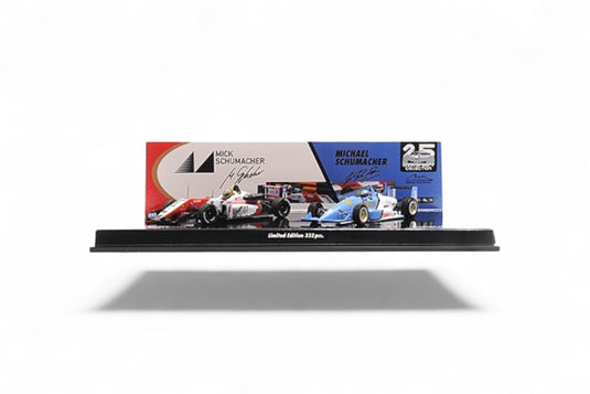 2-CAR SET – REYNARD SPIESS F903/DALLARA MERCEDES F317 – MICHAEL/MICK SCHUMACHER – MACAU 1990/2018 ‼️LIMITED EDITION‼️ MINICHAMPS 1:43