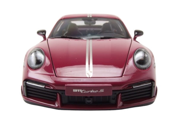 Load image into Gallery viewer, Porsche 911 (992) Turbo S coupe Sport Design 2021 Red MINICHAMPS 1:18

