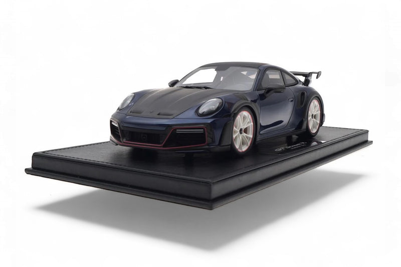Chargez l'image dans la visionneuse de la galerie, Porsche 911 (992) TECHART GTstreet R Bleu/Blanc/Rouge - Édition Limitée 3 sur 20 pièces - TECHART 1:18
