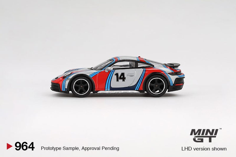 Load image into Gallery viewer, Porsche 911 (992) DAKAR ICE GREY METALLIC RALLY TRIBUTE 2024 (LHD) MINI GT 1:64
