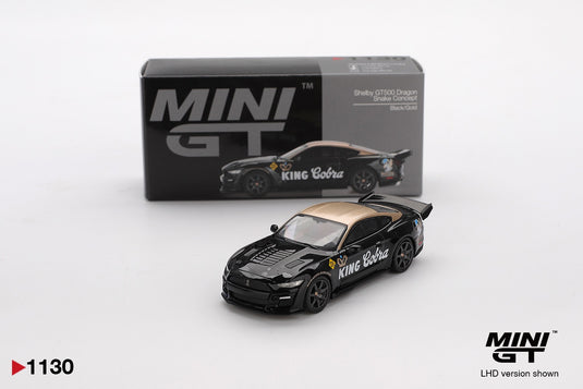 Ford SHELBY GT500 DRAGON SNAKE CONCEPT BLACK & GOLD 2020 (LHD) MINI GT 1:64