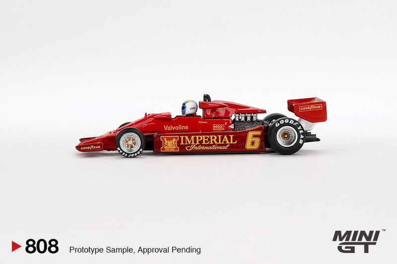 Laad de afbeelding in de Gallery-viewer, Lotus 78 #3 GUNNAR NILSSON JAPANSE GP 1977 (LHD) MINI GT 1:64
