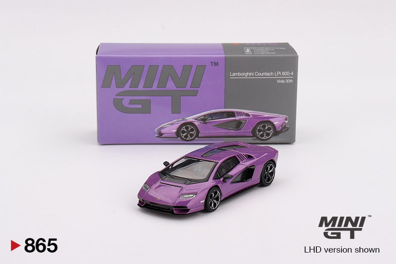 Load image into Gallery viewer, Lamborghini COUNTACH LPI 800- 4 PURPLE 30TH 2023 (LHD) MINI GT 1:64
