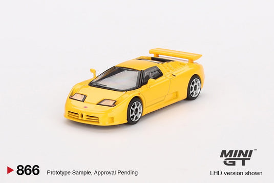Bugatti EB110 SUPER SPORT 1995 YELLOW (LHD) MINI GT 1:64