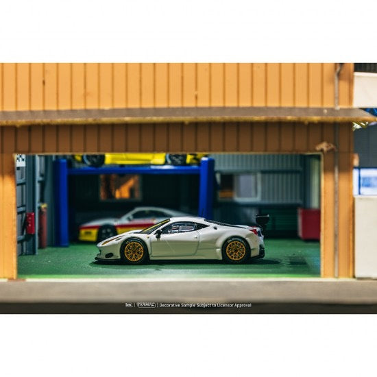 Load image into Gallery viewer, Ferrari 458 ITALIA GT3 WHITE TARMAC WORKS 1:64
