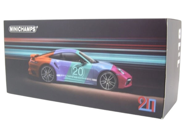 Load image into Gallery viewer, Porsche 911 (992) Turbo S coupe Sport Design 2021 Purple MINICHAMPS 1:18
