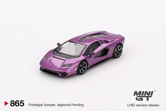 Lamborghini COUNTACH LPI 800- 4 PURPLE 30TH 2023 (LHD) MINI GT 1:64
