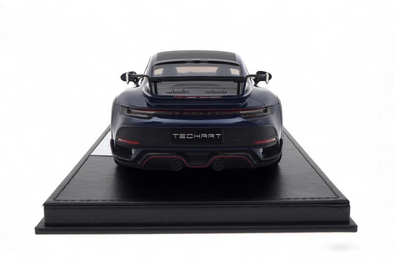 Chargez l'image dans la visionneuse de la galerie, Porsche 911 (992) TECHART GTstreet R Bleu/Blanc/Rouge - Édition Limitée 3 sur 20 pièces - TECHART 1:18
