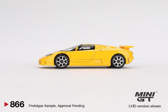 Bugatti EB110 SUPER SPORT 1995 YELLOW (LHD) MINI GT 1:64