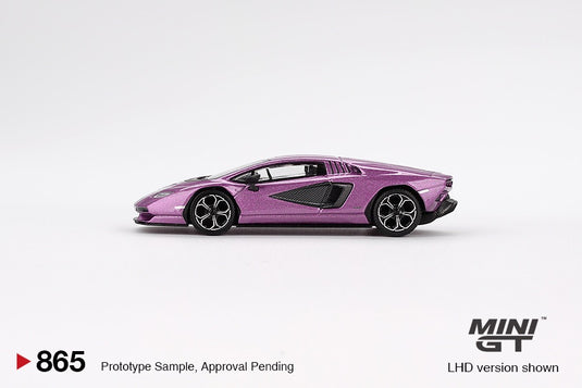 Lamborghini COUNTACH LPI 800- 4 PURPLE 30TH 2023 (LHD) MINI GT 1:64