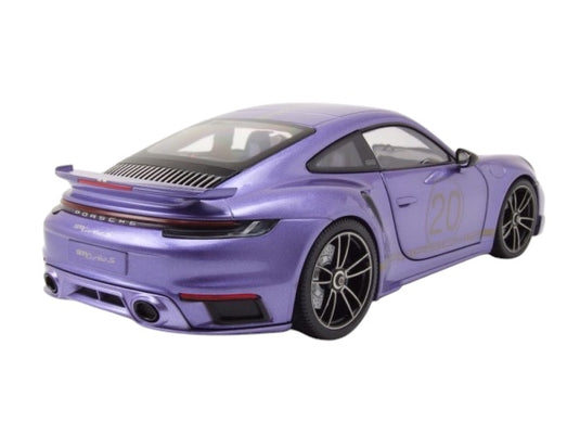 Porsche 911 (992) Turbo S coupe Sport Design 2021 Purple MINICHAMPS 1:18