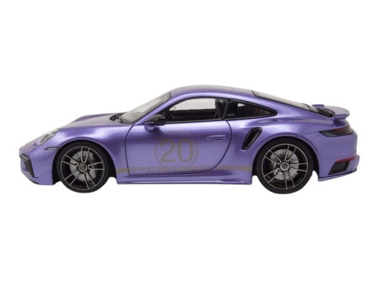 Porsche 911 (992) Turbo S coupe Sport Design 2021 Purple MINICHAMPS 1:18