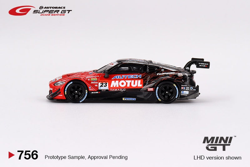 Load image into Gallery viewer, Nissan Z GT500 #23 MOTUL AUTECH Z SUPER GT SERIES 2021 (LHD) MINI GT 1:64
