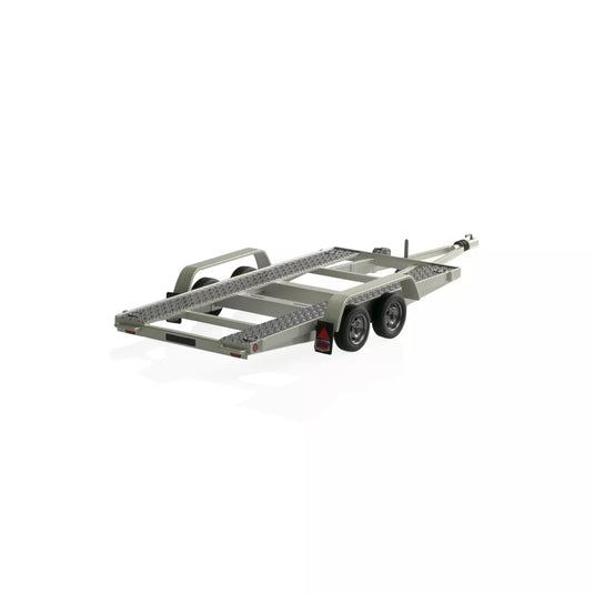 Car TRANSPORT TRAILER SILVER 1980 OTTOmobile 1:18