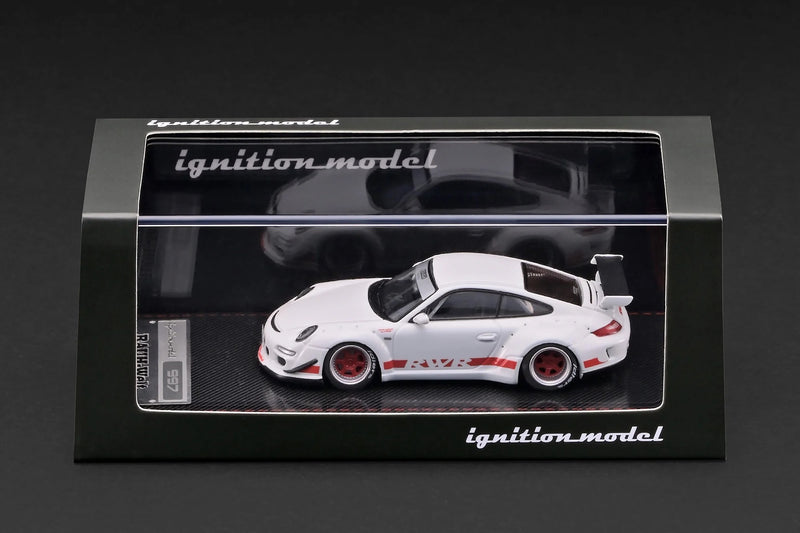 Chargez l'image dans la visionneuse de la galerie, PORSCHE RWB 997 GT3 BLANC IGNITION MODEL 1:64
