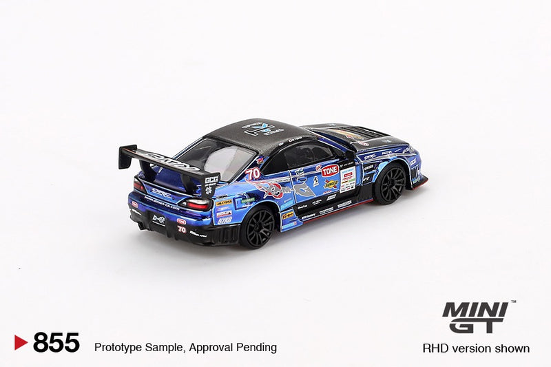 Load image into Gallery viewer, NISSAN SILVIA S15 D-MAX #70 D-MAX RACING 2023 D1 GRAND PRIX (BLISTER) MINI GT 1:64
