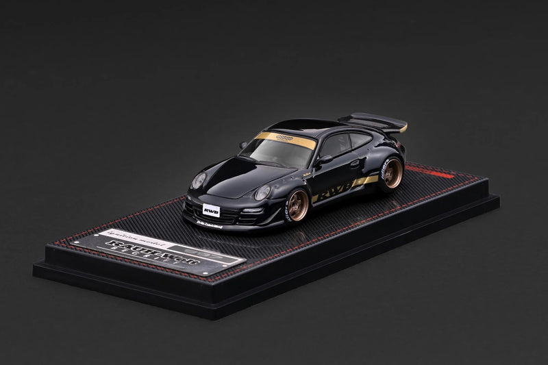 Chargez l'image dans la visionneuse de la galerie, PORSCHE RWB 997 GT3 NOIR IGNITION MODEL 1:64
