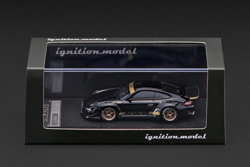 Chargez l'image dans la visionneuse de la galerie, PORSCHE RWB 997 GT3 NOIR IGNITION MODEL 1:64
