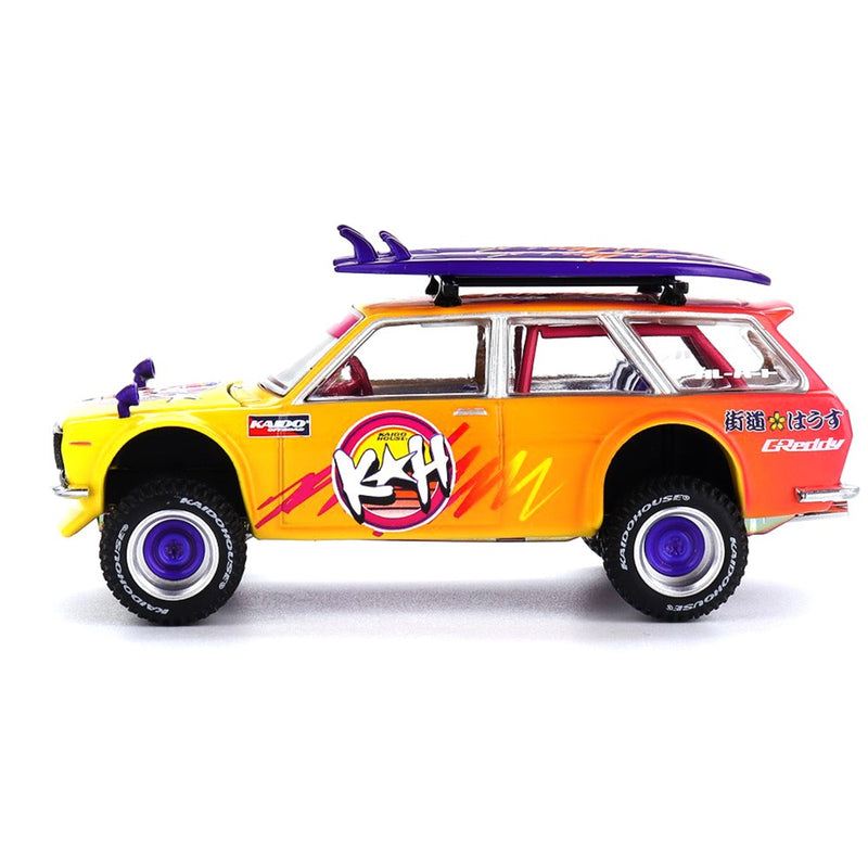 Chargez l'image dans la visionneuse de la galerie, DATSUN 510 WAGON 4X4 KAIDO ISLANDS V1 1969 MINI GT 1:64
