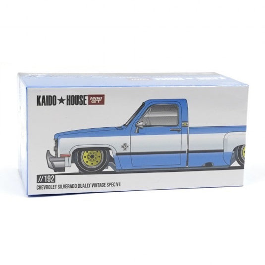 CHEVROLET SILVERADO DUALLY VINTAGE SPEC V1 KAIDO*HOUSE MINI GT 1:64
