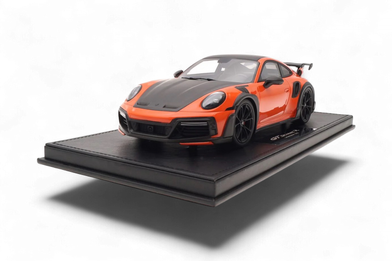 Chargez l'image dans la visionneuse de la galerie, Porsche 911 (992) TECHART GTstreet R Orange - Édition Limitée 9 sur 20 pièces - TECHART 1:18

