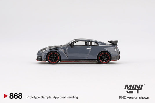 Nissan GT-R (R35) NISMO STEALTH GRAY 2024 (LHD) MINI GT 1:64