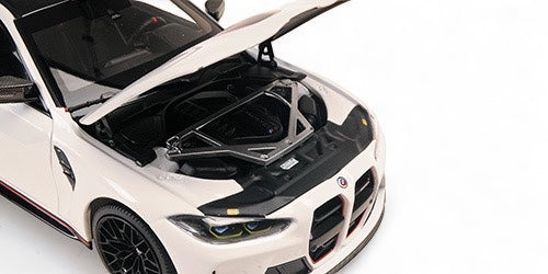 Load image into Gallery viewer, Bmw M4 CSL 2022 WHITE MINICHAMPS 1:18
