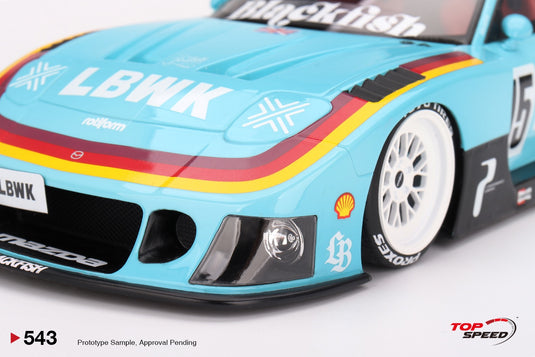 Mazda RX-7 LBWK Super Silhouette – Europe 2024 Special TOP SPEED 1:18 Scale model - Special JDM icon