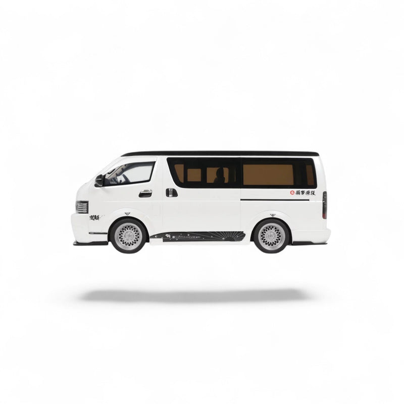 Load image into Gallery viewer, TOYOTA HIACE SUPER GL CUSTOM PEARL WHITE 2008 OTTOmobile 1:18
