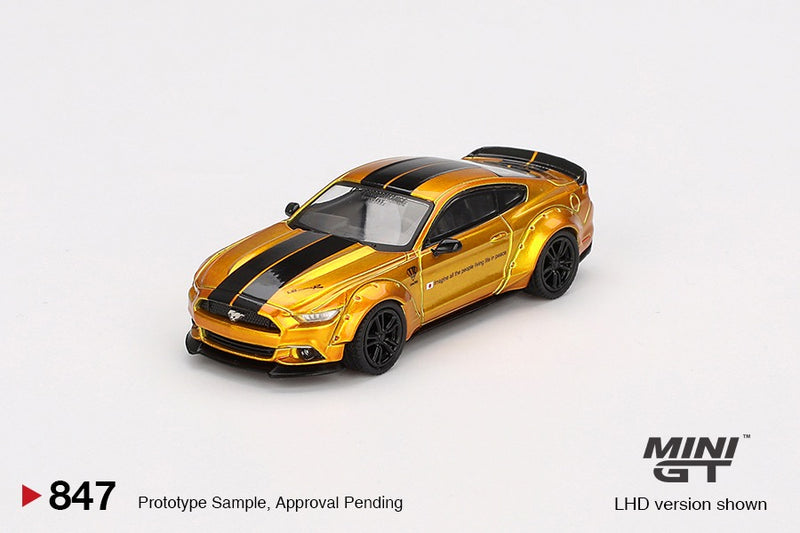 Load image into Gallery viewer, Ford MUSTANG LB-WORKS LB GOLD 2017 (LHD) MINI GT 1:64
