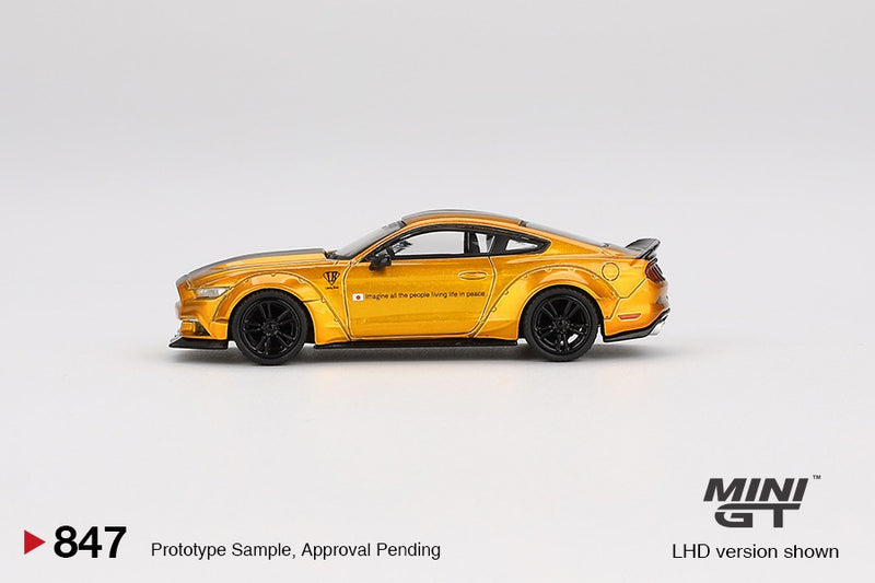 Load image into Gallery viewer, Ford MUSTANG LB-WORKS LB GOLD 2017 (LHD) MINI GT 1:64

