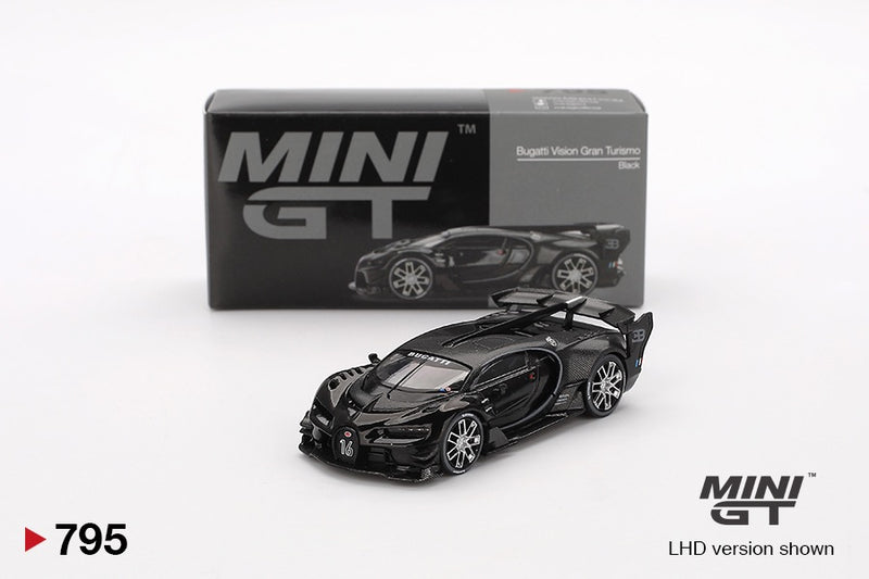 Load image into Gallery viewer, BUGATTI VISION GRAN TURISMO BLACK 2015 MINI GT 1:64
