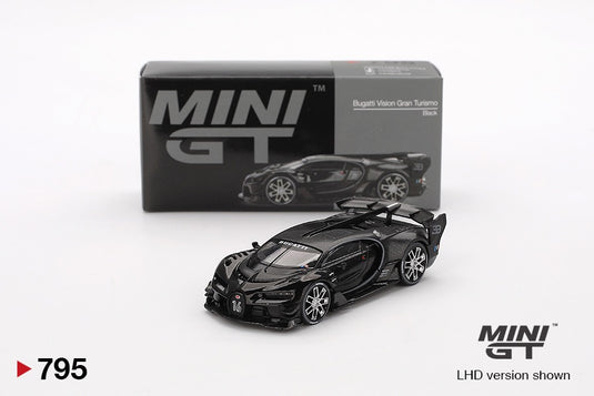 BUGATTI VISION GRAN TURISMO BLACK 2015 MINI GT 1:64