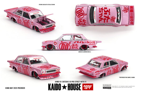 Datsun 510 PRO STREET BUTA V1 1969 MINI GT 1:64