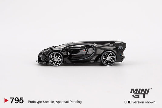BUGATTI VISION GRAN TURISMO BLACK 2015 MINI GT 1:64