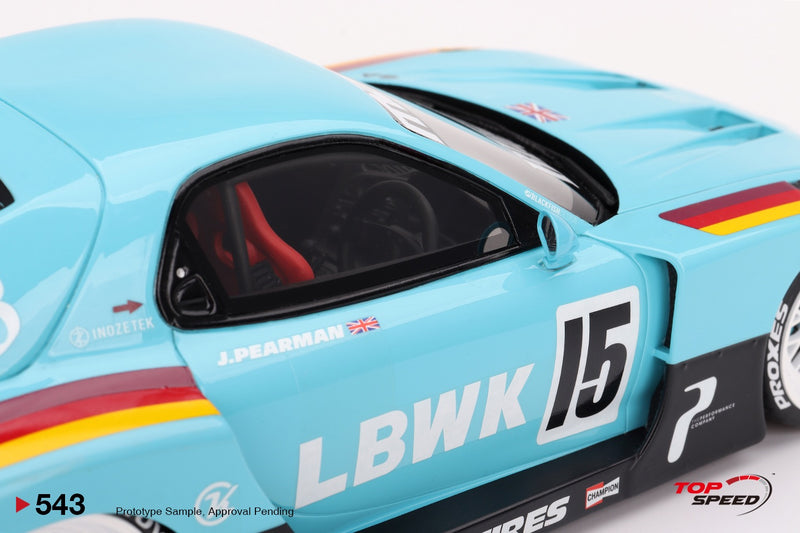 Load image into Gallery viewer, Mazda RX-7 LBWK Super Silhouette – Europe 2024 Special TOP SPEED 1:18 Scale model - Special JDM icon
