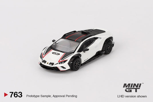 Lamborghini HURACÁN STERRATO BIANCO ASOPO 2023 (LHD) MINI GT 1:64
