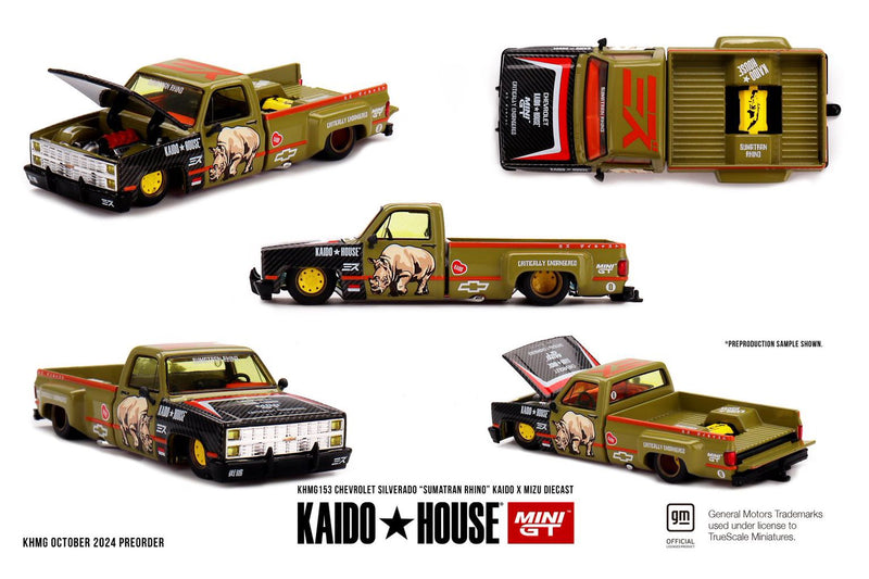 Load image into Gallery viewer, Chevrolet SILVERADO SUMATRAN RHINO 1980 MINI GT 1:64
