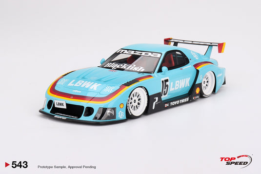 Mazda RX-7 LBWK Super Silhouette – Europe 2024 Special TOP SPEED 1:18 Scale model - Special JDM icon