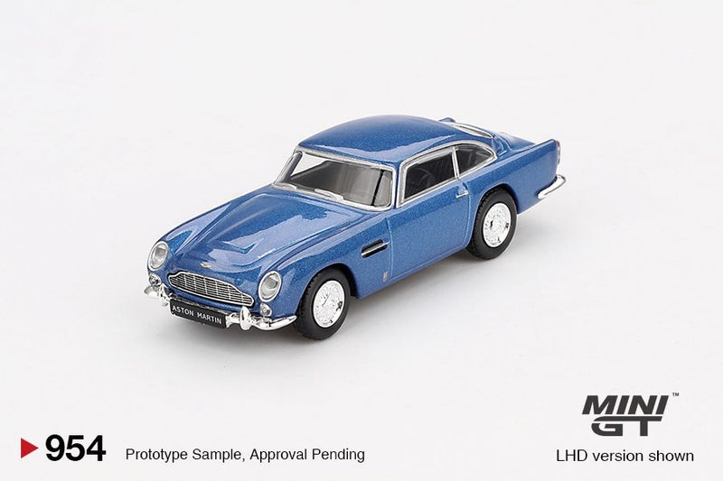 Load image into Gallery viewer, Aston Martin DB5 BLUE 1965 (LHD) MINI GT 1:64
