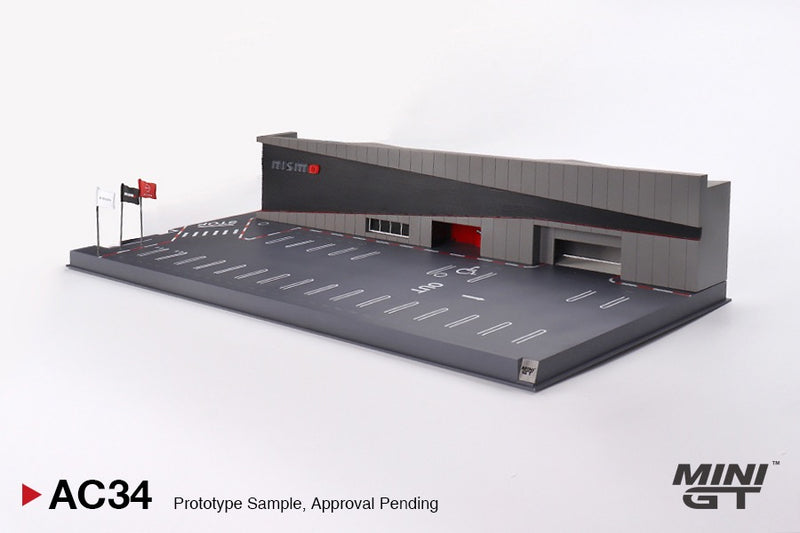 Load image into Gallery viewer, Nissan DIORAMA MOTORSPORT &amp; CUSTOMIZING NISMO OPERATION CENTER 2024 (Without the cars) MINI GT 1:64
