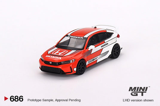 Honda Civic TYPE R 2023 Pace Car (LHD) MINI GT 1:64